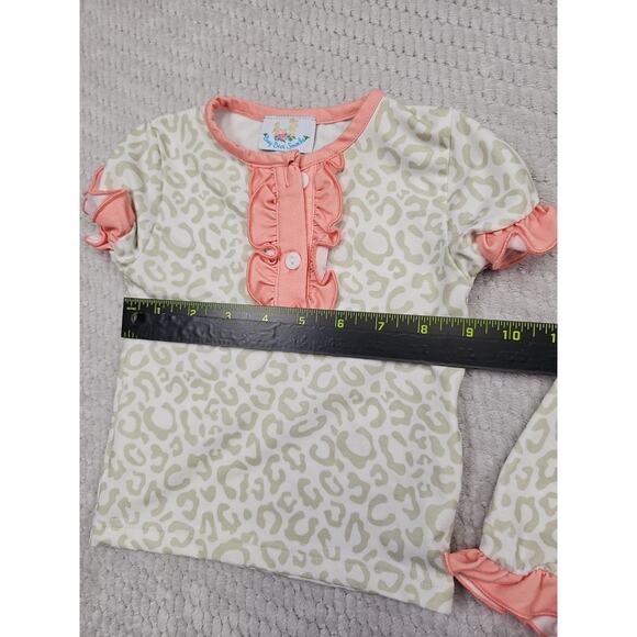 Busy Bees Smocks Girls 3 Months Animal Print Ruffled 2 Piece Set - Picture 5 of 8